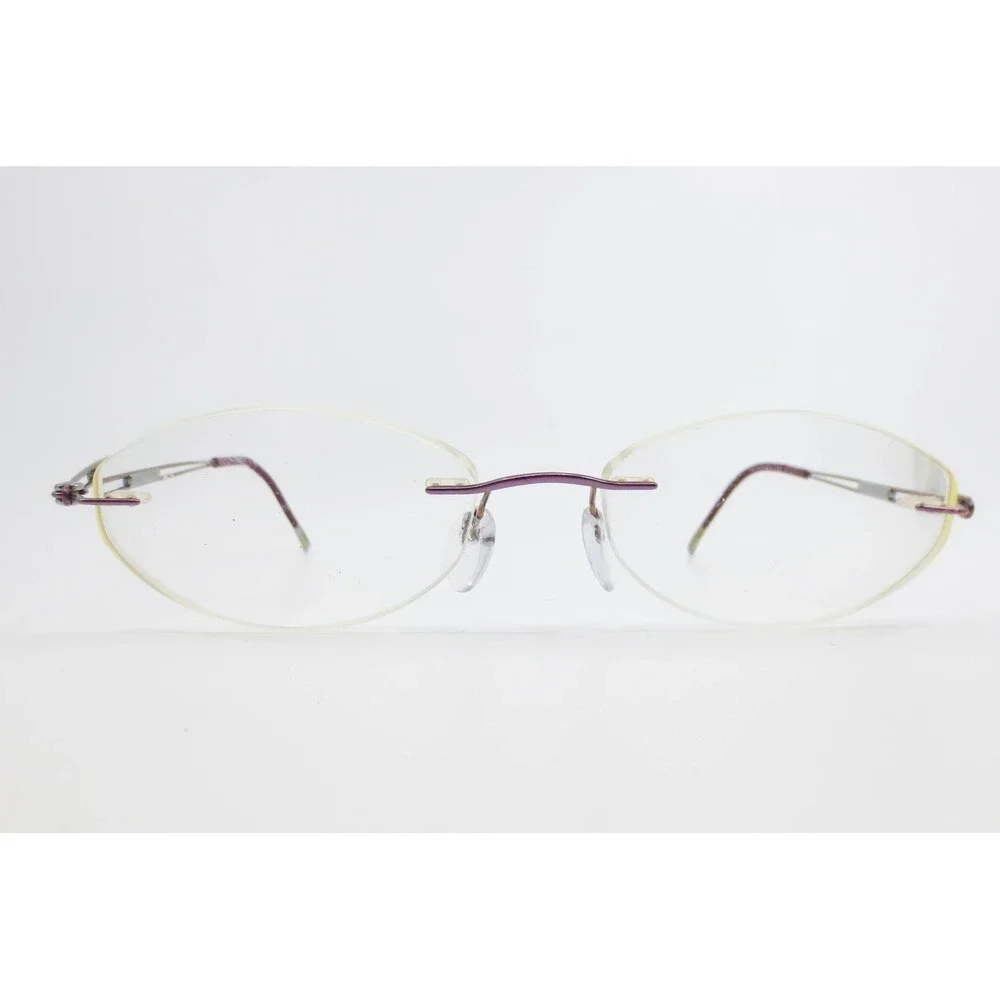 Silhouette 4299 40 6053 Purple Rimless Eyeglasses Frames Austria 49 17 135